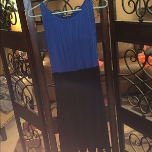 black and blue dress